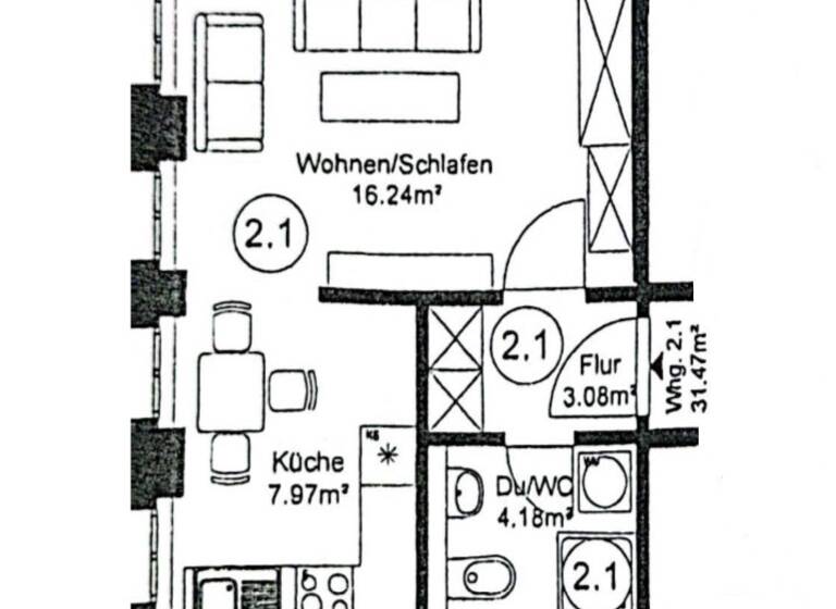 Wohnung zum Kauf 85.000 € 1 Zimmer 31,5 m²<br/>Wohnfläche 1.<br/>Geschoss Stötteritz Leipzig 04299