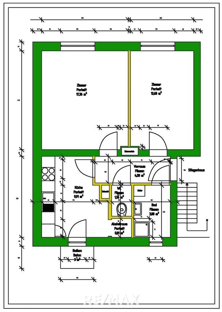 Wohnung zur Miete 436 € 2 Zimmer 50,6 m²<br/>Wohnfläche EG<br/>Geschoss 03.01.2025<br/>Verfügbarkeit Jakomini Graz 8010