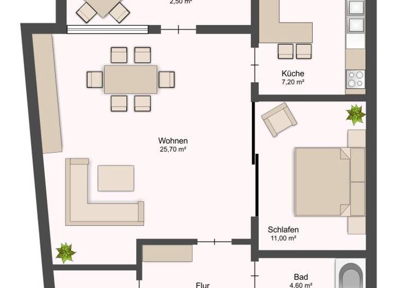 Wohnung zum Kauf 235.000 € 1,5 Zimmer 56,9 m² EG Laboe 24235