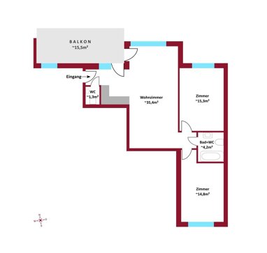 Wohnung zum Kauf 494.000 € 3 Zimmer 69,9 m² Wien 1100