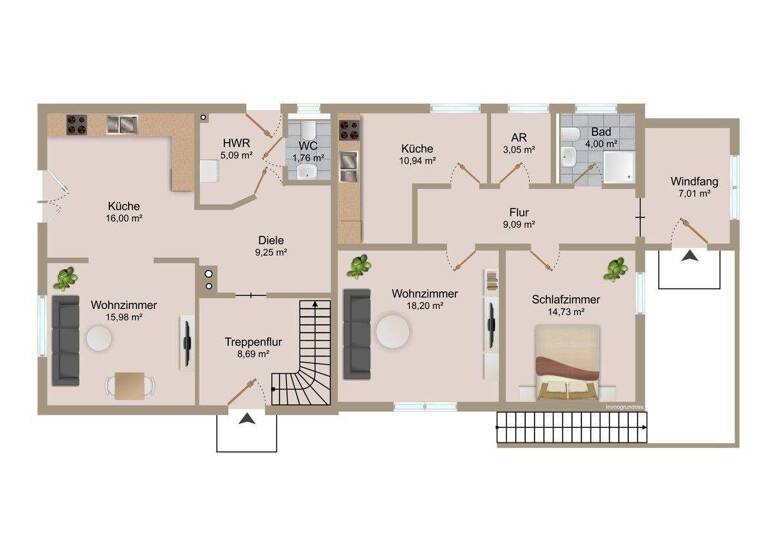 Mehrfamilienhaus zum Kauf 589.000 € 9 Zimmer 250 m² 1.250 m² Grundstück Rickling 24635