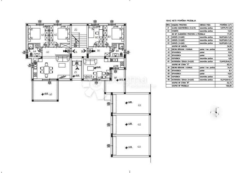 Wohnung zum Kauf 218.000 € 3 Zimmer 62 m² Stari Medulin
