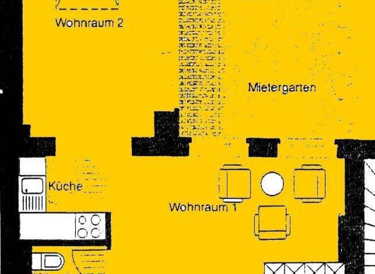 Wohnung zur Miete 345 € 2 Zimmer 46 m² EG Friedrich- Ebert- Str. 38 Mitte Cottbus 03044