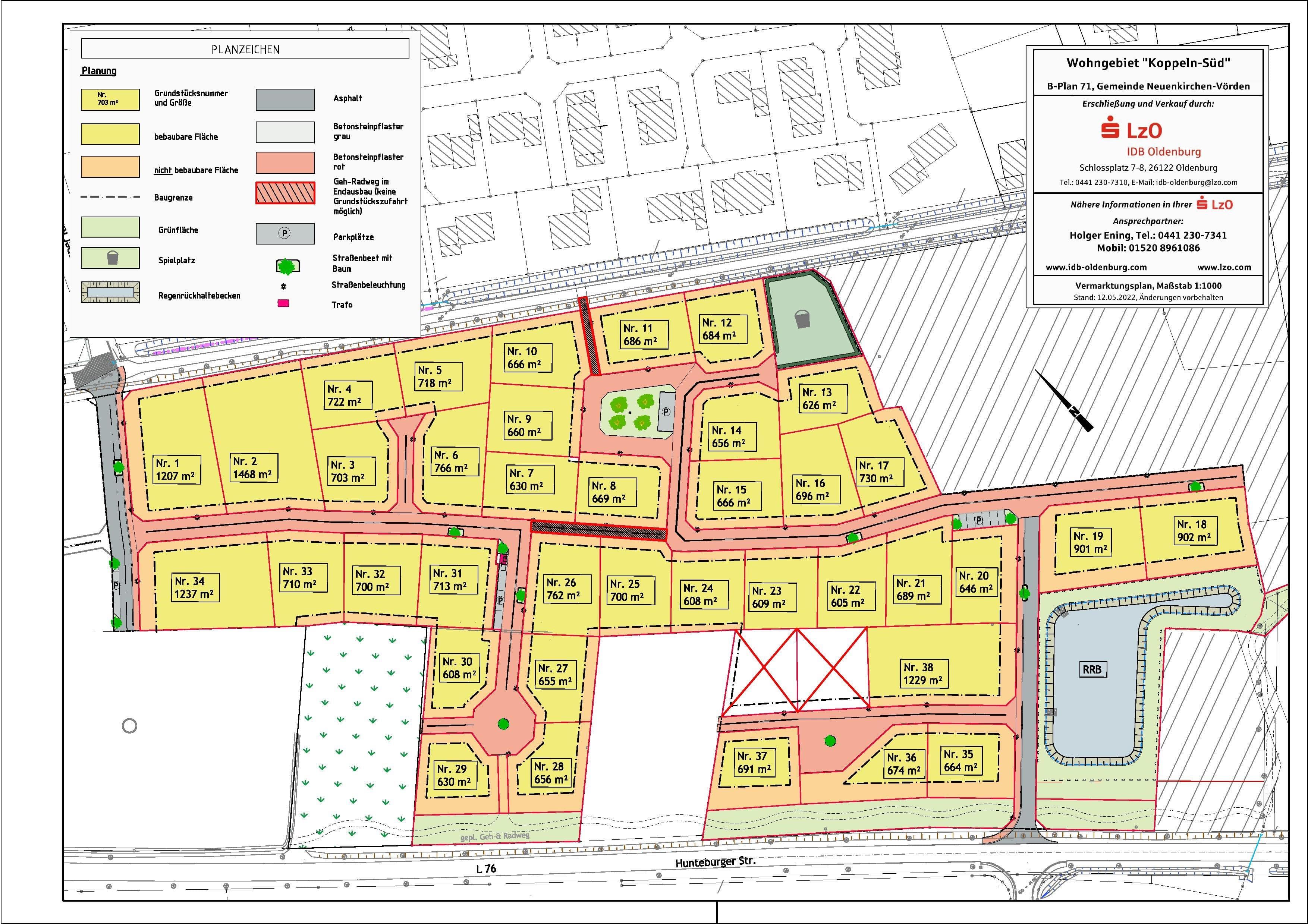 Grundstück zum Kauf provisionsfrei 82.440 € 687 m²<br/>Grundstück Neuenkirchen Neuenkirchen-Vörden 49434