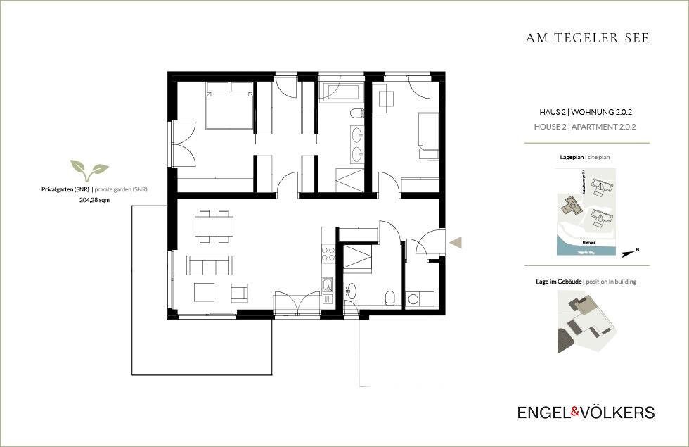 Terrassenwohnung zum Kauf provisionsfrei 1.300.000 € 3 Zimmer 109,1 m²<br/>Wohnfläche EG<br/>Geschoss ab sofort<br/>Verfügbarkeit Scharfenberger Straße 26e Konradshöhe Berlin 13505