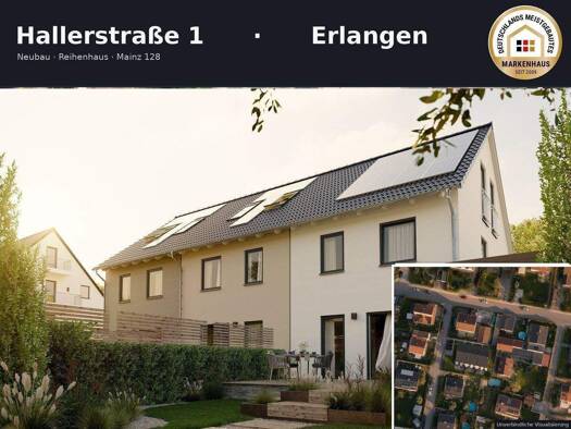 Reihenmittelhaus zum Kauf provisionsfrei 584.452 € 6 Zimmer 149 m² 124 m² Grundstück Hallerstraße 1 Eltersdorf Erlangen 91058