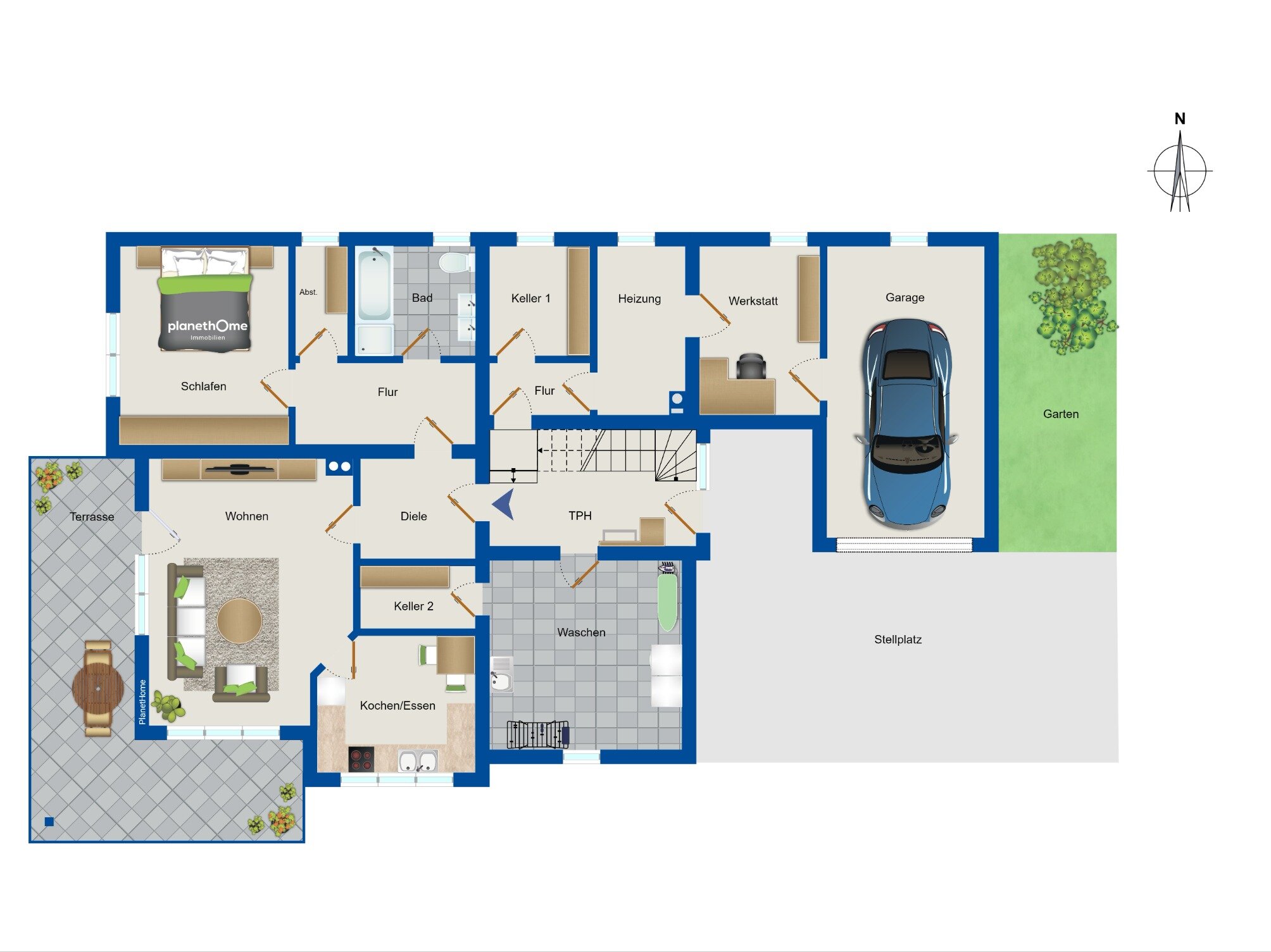 Mehrfamilienhaus zum Kauf 399.000 € 9 Zimmer 323 m²<br/>Wohnfläche 1.268 m²<br/>Grundstück Höpfingen Höpfingen 74746