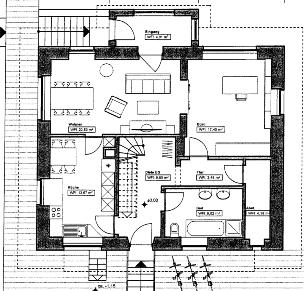 Einfamilienhaus zur Miete 1.250 € 6 Zimmer 235 m²<br/>Wohnfläche 01.03.2025<br/>Verfügbarkeit Bahnhofstr. 12 Frensdorf Frensdorf , Oberfr 96158