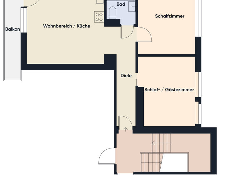 Wohnung zum Kauf 498.000 € 3 Zimmer 55 m² 1. Geschoss Tegernsee 83684