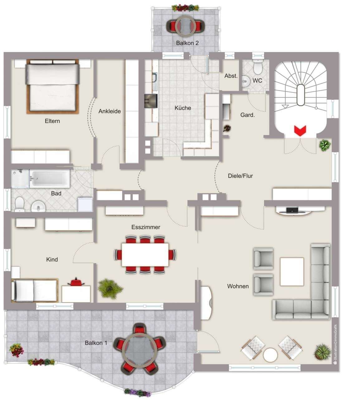 Wohnung zur Miete 1.200 € 3,5 Zimmer 166 m²<br/>Wohnfläche 1.<br/>Geschoss Sulzbach-Rosenberg Sulzbach-Rosenberg 92237