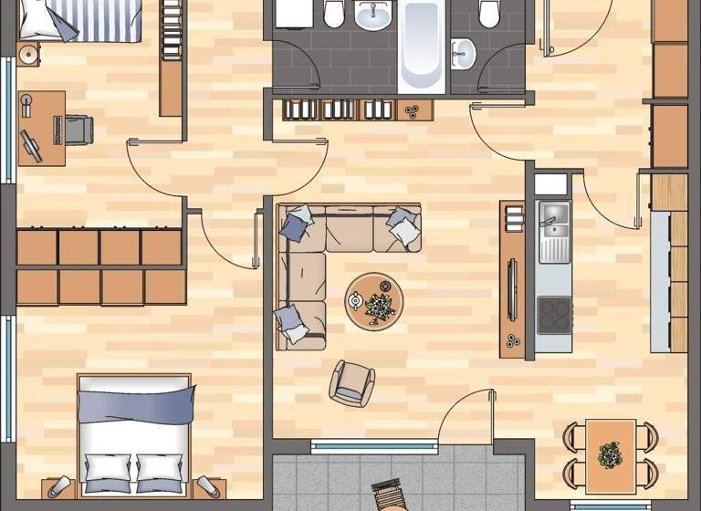 Wohnung zur Miete 729 € 3 Zimmer 80,8 m² 3. Geschoss frei ab 17.04.2026 Davenportplatz 4 Innenstadt Kaiserslautern 67663