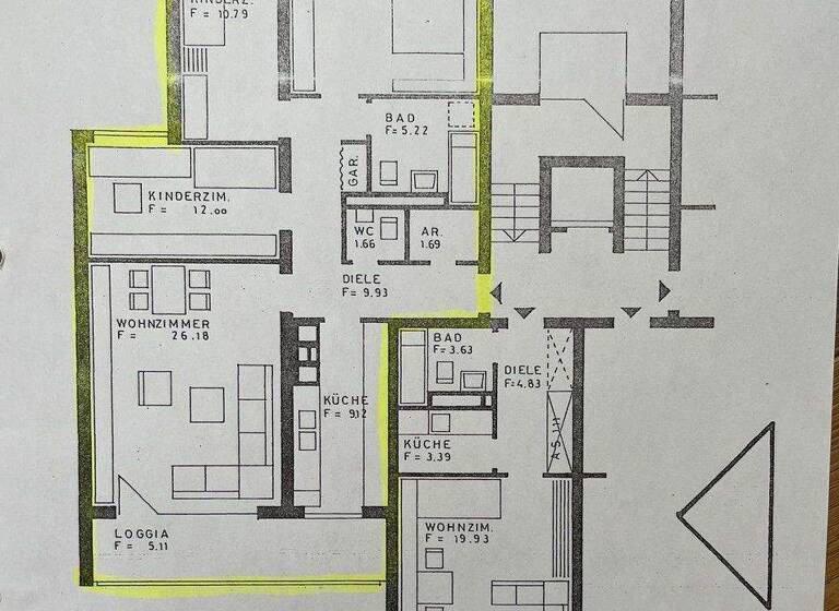 Wohnung zum Kauf provisionsfrei 350.000 € 4 Zimmer 96 m² 2. Geschoss Bierstadt Wiesbaden, Bierstadt 65191