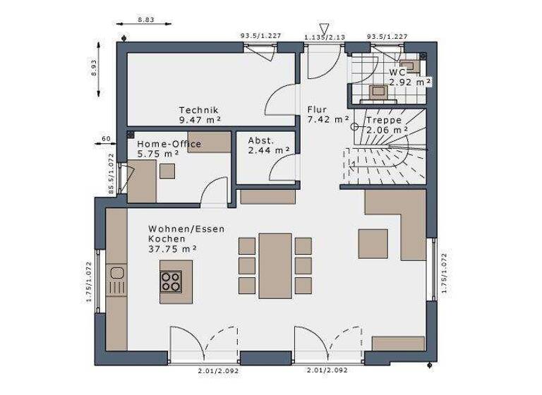 Einfamilienhaus zum Kauf provisionsfrei 478.877 € 5 Zimmer 130 m² 540 m² Grundstück Sanitz 18190
