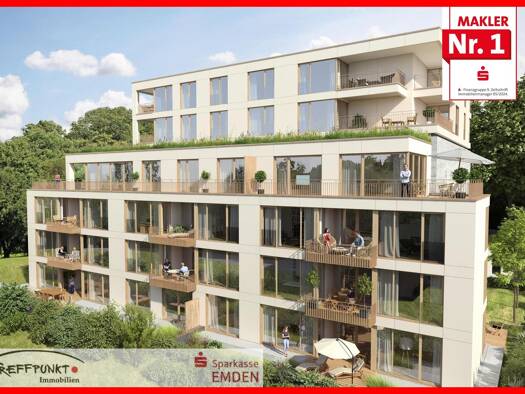 Wohnung zum Kauf provisionsfrei 281.000 € 2 Zimmer 59 m² 1. Geschoss Stadtzentrum Emden 26725