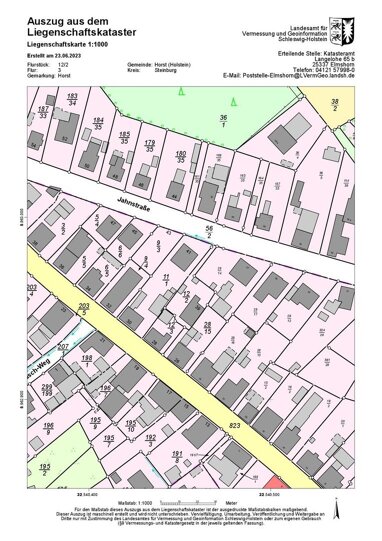 Grundstück zum Kauf provisionsfrei 185.000 € 503 m² Grundstück Jahnstr. 39 Horst 25358