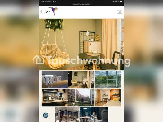 Wohnung zur Miete Tauschwohnung 550 € 1 Zimmer 23 m² EG Darmstadt Darmstadt 64295