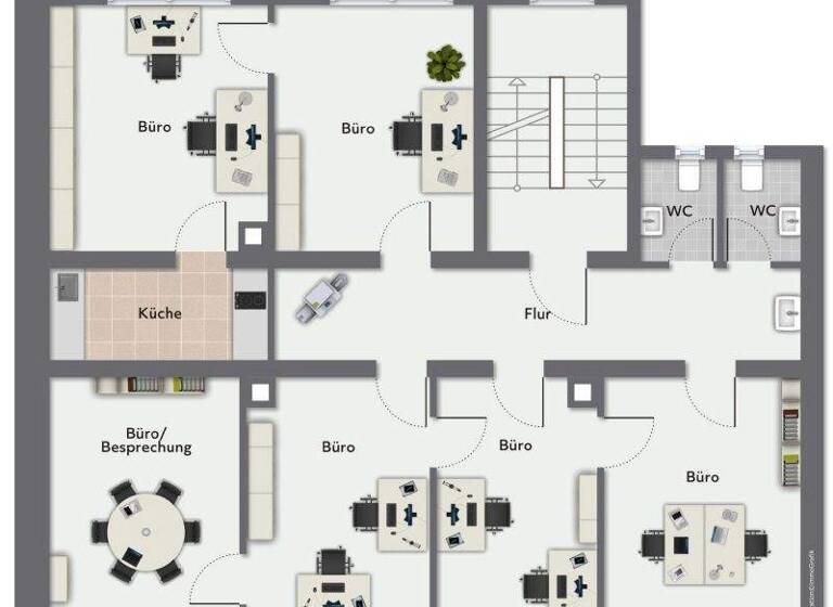 Bürofläche zur Miete 990 € 112 m² Bürofläche Innenstadt-West Karlsruhe 76133