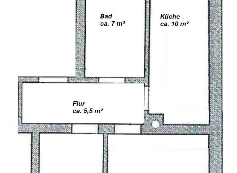 Wohnung zur Miete 500 € 2 Zimmer 54,9 m² 1. Geschoss August-Bebel-Straße 26 Borsdorf 04451