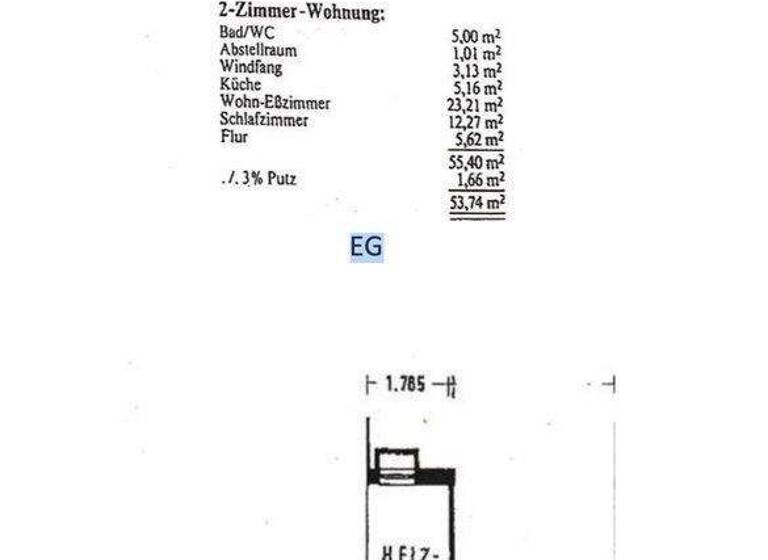 Wohnung zum Kauf provisionsfrei 305.000 € 2 Zimmer 55 m² EG Bergheim Heidelberg 69115