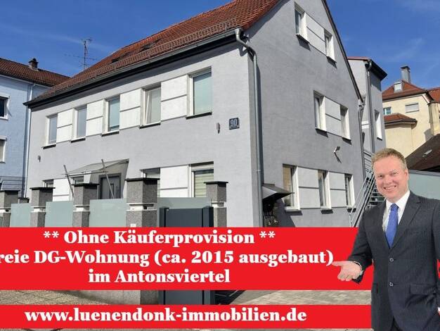 Wohnung zum Kauf 340.000 € 3 Zimmer 74,7 m² 2. Geschoss Antonsviertel Augsburg 86159