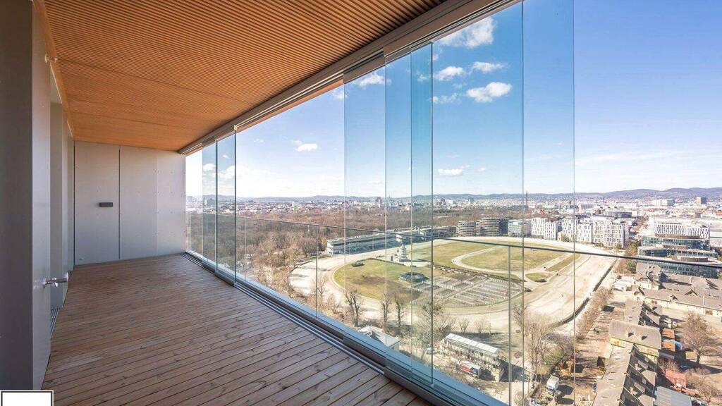 Wohnung zur Miete - Erstbezug 1.941 € 3 Zimmer 82 m² 20. Geschoss Meiereistraße Wien 1020