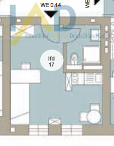 Wohnung zum Kauf 92.500 € 1 Zimmer 19,9 m² 2. Geschoss Dautzsch Halle 06112