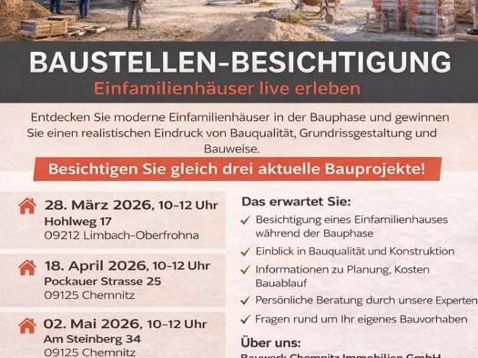 Einfamilienhaus zum Kauf 4 Zimmer 126 m² 470 m² Grundstück Pockauer Straße Baugebiet Altchemnitz Chemnitz 09125
