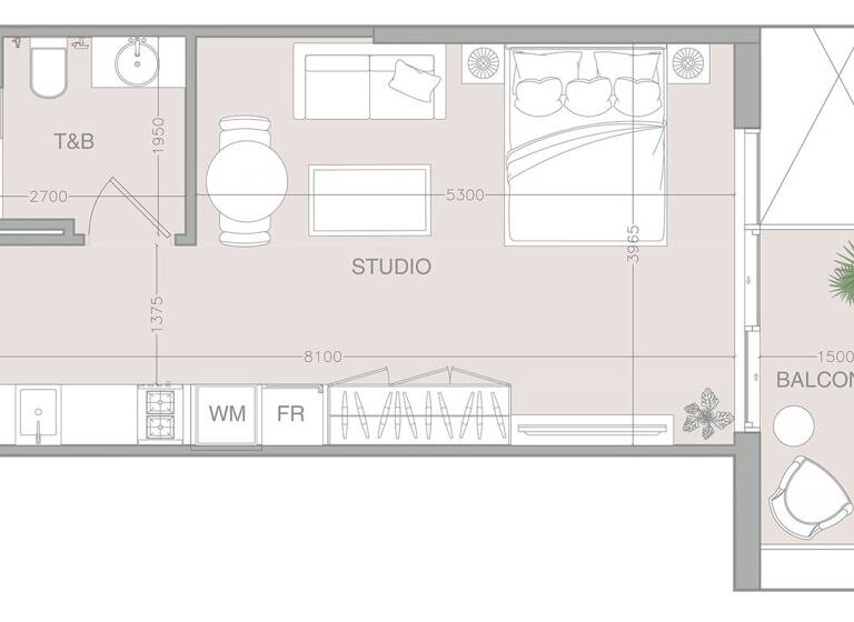 Wohnung zum Kauf provisionsfrei 185.954 € 2 Zimmer 39,8 m² Dubai 00000