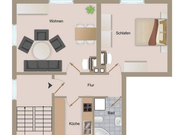 Wohnung zum Kauf 119.000 € 2 Zimmer 53 m² Schwandorf 92421
