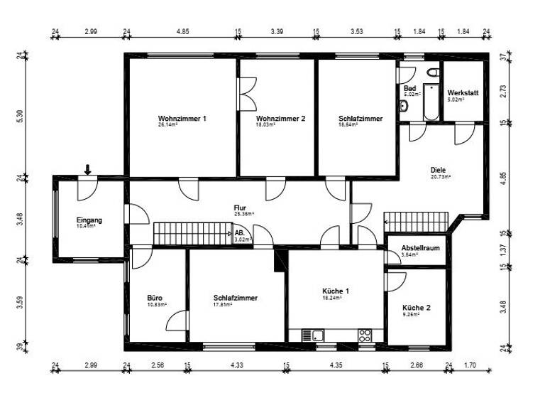 Haus zum Kauf 195.000 € 9 Zimmer 318 m² 9.359 m² Grundstück Schwaförden 27252