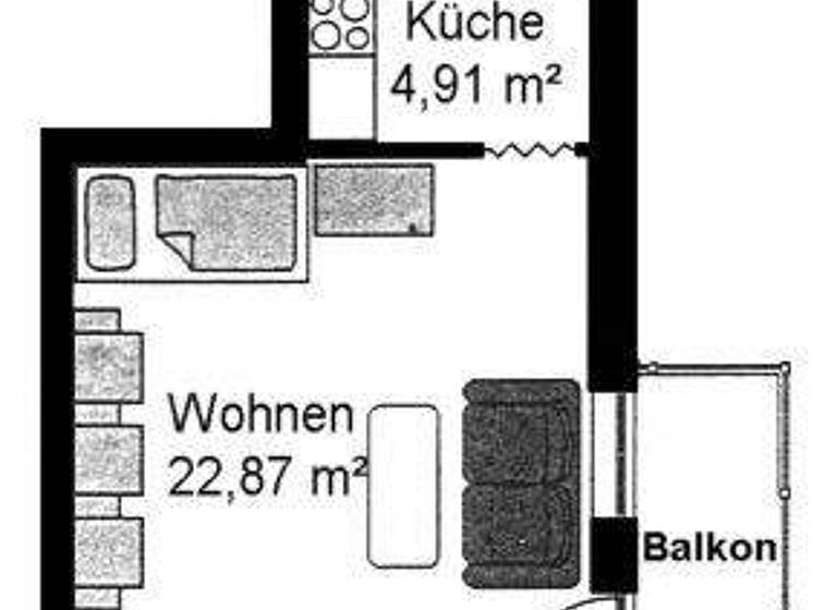 Wohnung zum Kauf 97.500 € 1 Zimmer 38,2 m² 1. Geschoss Oskar-Mai-Str. 1 Naußlitz Dresden 01159