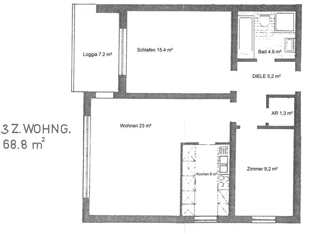 Wohnung zum Kauf als Kapitalanlage geeignet 125.000 € 3 Zimmer 69 m²<br/>Wohnfläche In der Zahlbach 1 Diez 65582