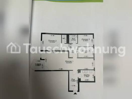 Wohnung zur Miete Tauschwohnung 600 € 4,5 Zimmer 100 m² 10. Geschoss Märkisches Viertel Berlin 13435