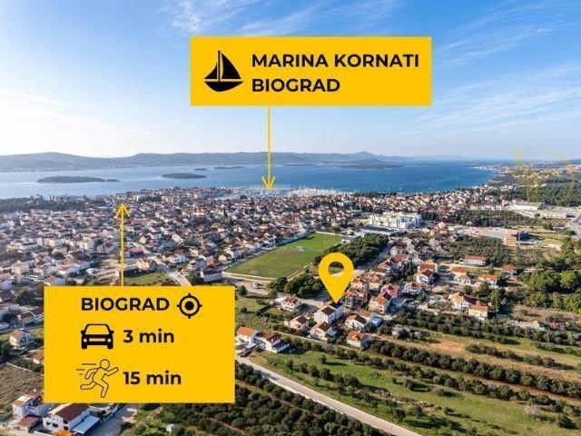 Haus zum Kauf 490.000 € 18 Zimmer 370 m²<br/>Wohnfläche 230 m²<br/>Grundstück Put Poskaljine, Biograd na Moru 23210 Biograd na Moru center