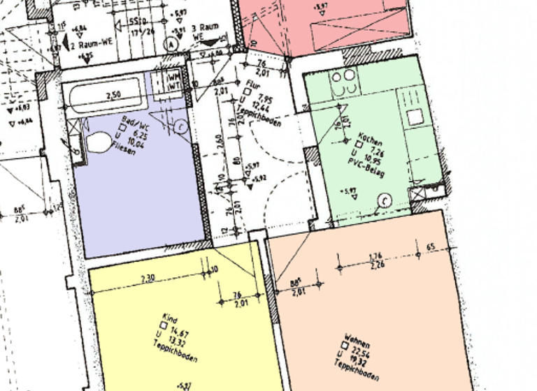 Wohnung zur Miete 405 € 3 Zimmer 81 m² 2. Geschoss frei ab sofort Zittau 02763