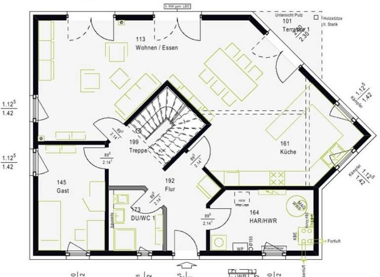 Einfamilienhaus zum Kauf provisionsfrei 594.659 € 7 Zimmer 186 m² 595 m² Grundstück Eilendorf Aachen 52062