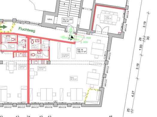 Bürogebäude zur Miete provisionsfrei 1.053 € 1,5 Zimmer 88,4 m² Bürofläche teilbar ab 13,1 m² Tegel Berlin 13507