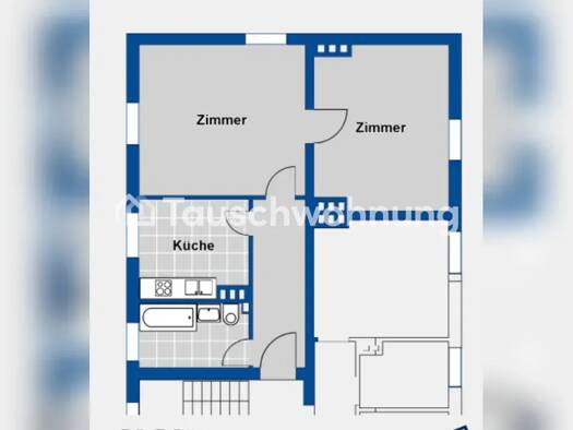 Wohnung zur Miete Tauschwohnung 470 € 2 Zimmer 54 m² 2. Geschoss Alsterdorf Hamburg 22049