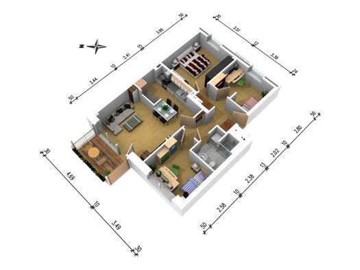 Wohnung zur Miete 1.049 € 3,5 Zimmer 74,9 m² EG frei ab 16.12.2026 Koppeldamm 45 Elmshorn 25335