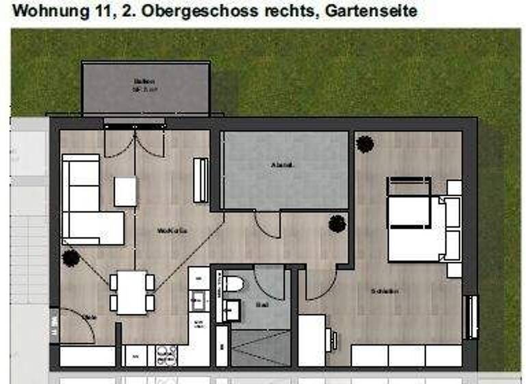 WG-Zimmer zur Miete - Erstbezug 1.290 € 2 Zimmer 55 m² 2. Geschoss Arheilgen Darmstadt / Arheilgen 64291