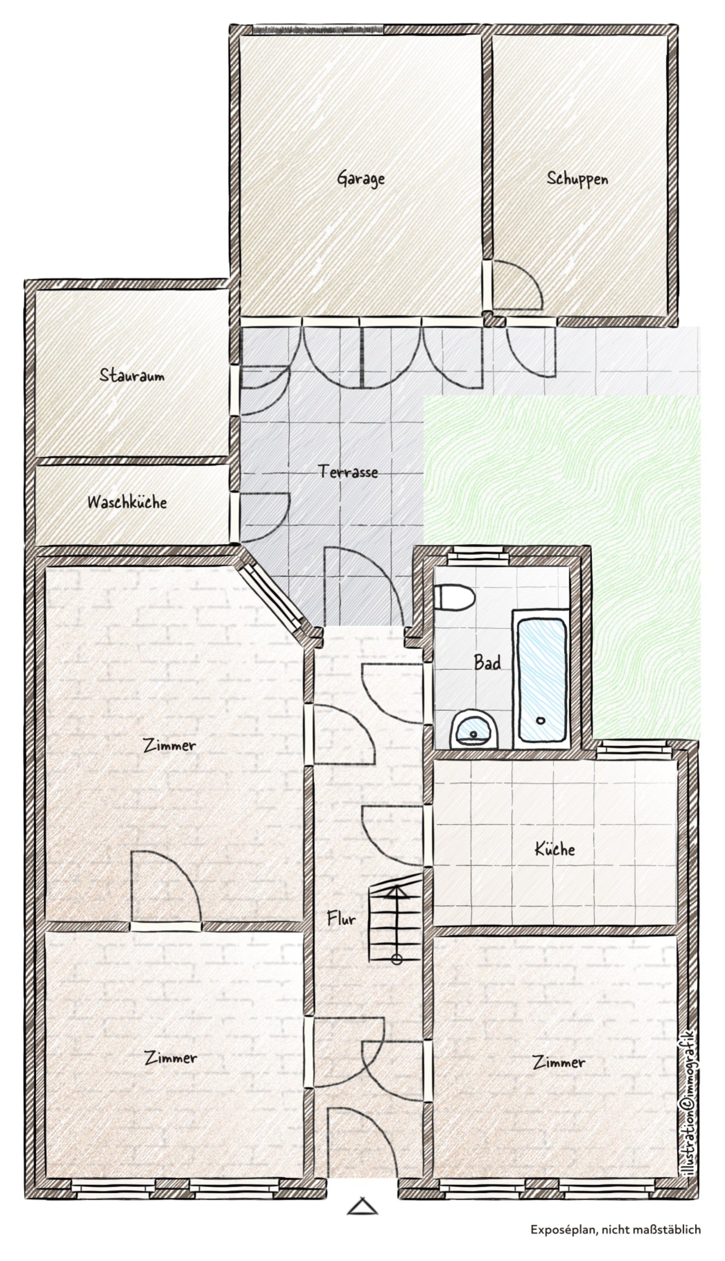 Einfamilienhaus zum Kauf 179.500 € 5 Zimmer 83 m²<br/>Wohnfläche 372 m²<br/>Grundstück Teltow Teltow 14513