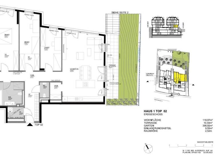 Wohnung zum Kauf provisionsfrei 1.101.000 € 4 Zimmer 119 m² Wien 1190