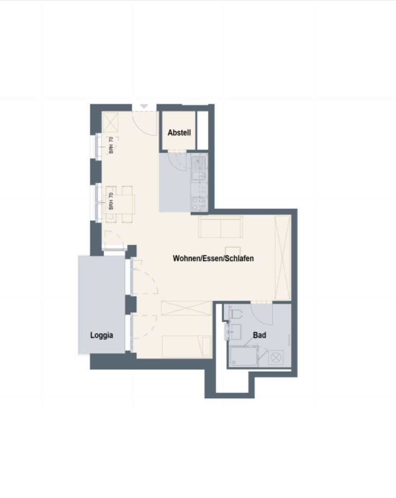 Wohnung zur Miete 1.674 € 1 Zimmer 61,5 m²<br/>Wohnfläche ab sofort<br/>Verfügbarkeit Hamburg - Altstadt Hamburg 20095