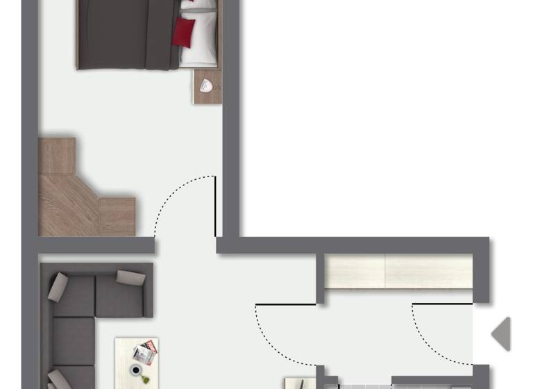 Wohnung zum Kauf 155.000 € 2 Zimmer 44,5 m²<br/>Wohnfläche 2.<br/>Geschoss Südstadt Fürth 90763