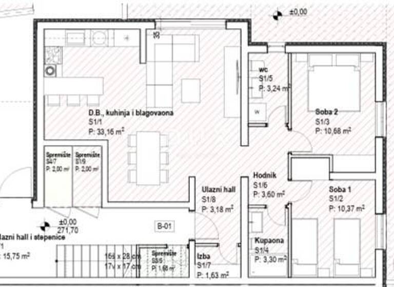 Wohnung zum Kauf 244.000 € 3 Zimmer 78 m² Bakar