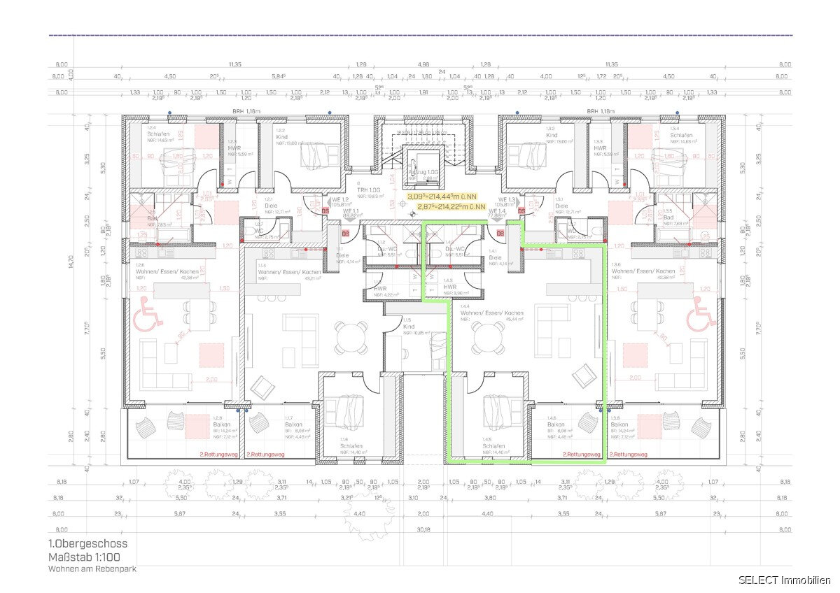 Wohnung zum Kauf 295.000 € 2 Zimmer 77,9 m²<br/>Wohnfläche 1.<br/>Geschoss Kleinblittersdorf Kleinblittersdorf 66271