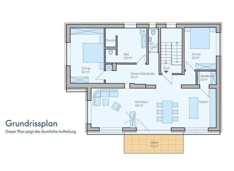 Wohnung zum Kauf provisionsfrei 595.000 € 3 Zimmer 105 m² 2. Geschoss Wängle 6610
