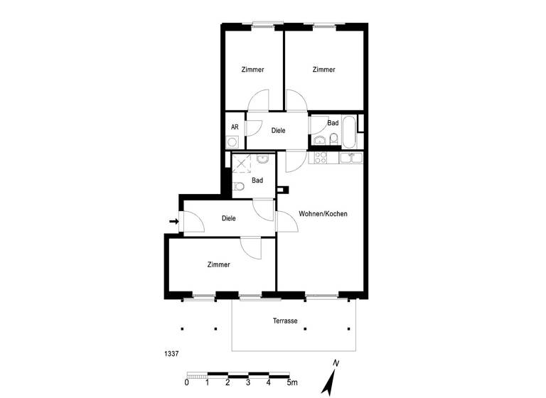Wohnung zur Miete 1.848 € 4 Zimmer 97 m² EG frei ab 01.06.2026 Harzburger Straße 2 Pankow Berlin 13187