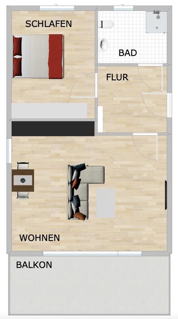 Wohnung zur Miete 884 € 2,5 Zimmer 68 m²<br/>Wohnfläche 2.<br/>Geschoss ab sofort<br/>Verfügbarkeit Wattenscheider Hellweg 191 Höntrop Bochum 44867