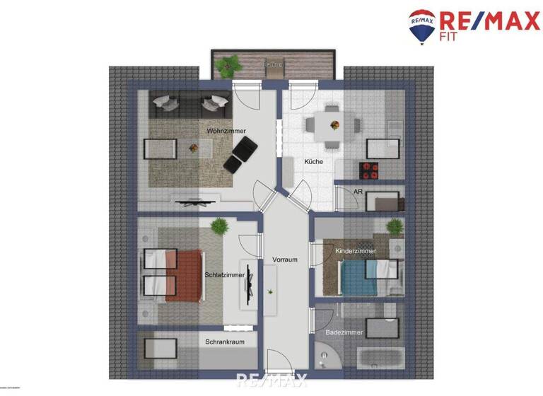 Wohnung zur Miete 718 € 3 Zimmer 90 m² Bad Schallerbach 4701